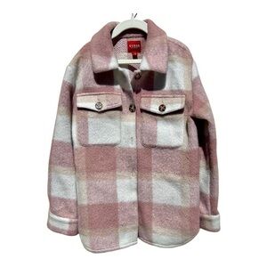 GUESS Girl’s Plaid Shirt Jacket Size 10